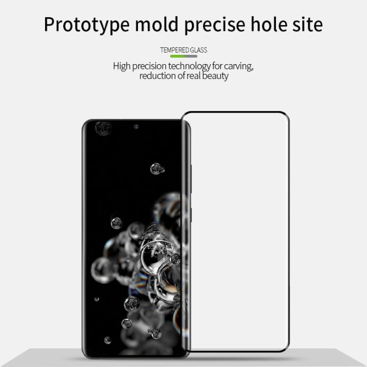 For Galaxy S20 Ultra PINWUYO 9H 3D Hot Bending Tempered Glass Film(Black) - Galaxy Tempered Glass by PINWUYO | Online Shopping UK | buy2fix