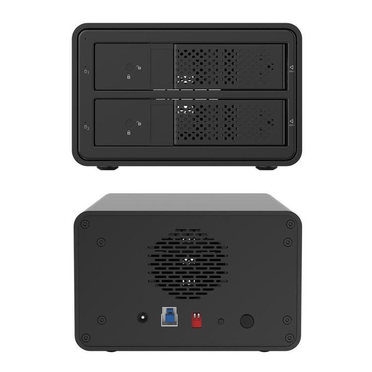 ORICO 9528RU3 3.5-Inch External Hard Drive Enclosure with RAID(Black) - HDD Enclosure by ORICO | Online Shopping UK | buy2fix