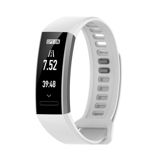 For Huawei Band 2 Pro / Band 2 / ERS-B19 / ERS-B29 Sports Bracelet Silicone Watch Band(White) by buy2fix