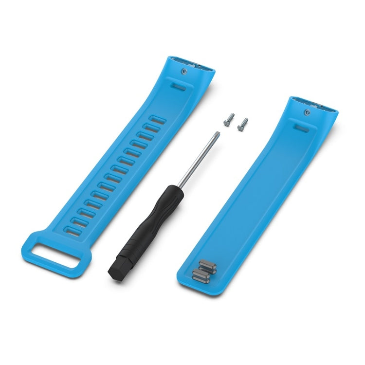 For Huawei Band 2 Pro / Band 2 / ERS-B19 / ERS-B29 Sports Bracelet Silicone Watch Band(Blue) - Watch Bands by buy2fix | Online Shopping UK | buy2fix