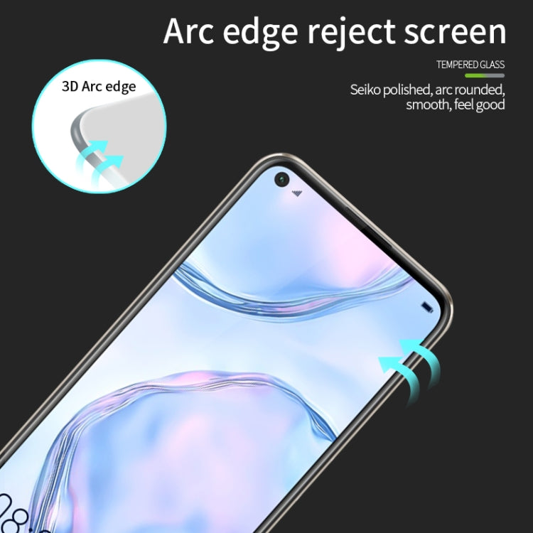 For Huawei nova7i PINWUYO 9H 3D Curved Full Screen Explosion-proof Tempered Glass Film(Black) - by PINWUYO | Online Shopping UK | buy2fix