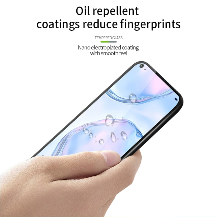 For Huawei nova7i PINWUYO 9H 3D Curved Full Screen Explosion-proof Tempered Glass Film(Black) - by PINWUYO | Online Shopping UK | buy2fix