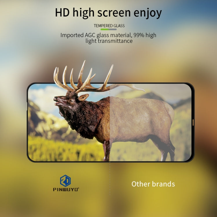 For Huawei nova7i PINWUYO 9H 3D Curved Full Screen Explosion-proof Tempered Glass Film(Black) - by PINWUYO | Online Shopping UK | buy2fix
