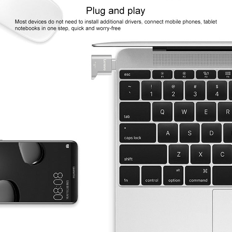 Lenovo D201 USB-C / Type-C To TF Card Reader - Card Reader by Lenovo | Online Shopping UK | buy2fix