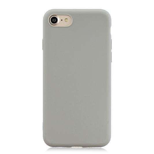 For iPhone SE 2022 / SE 2020 Solid Color Frosted TPU Phone Case(Gray) - iPhone SE 2022 / 2020 / 8 / 7 Cases by buy2fix | Online Shopping UK | buy2fix