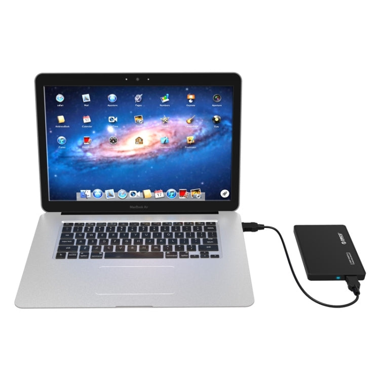 ORICO 2588US3-V1 2.5 inch USB3.0 Hard Drive Enclosure(Black) - HDD Enclosure by ORICO | Online Shopping UK | buy2fix