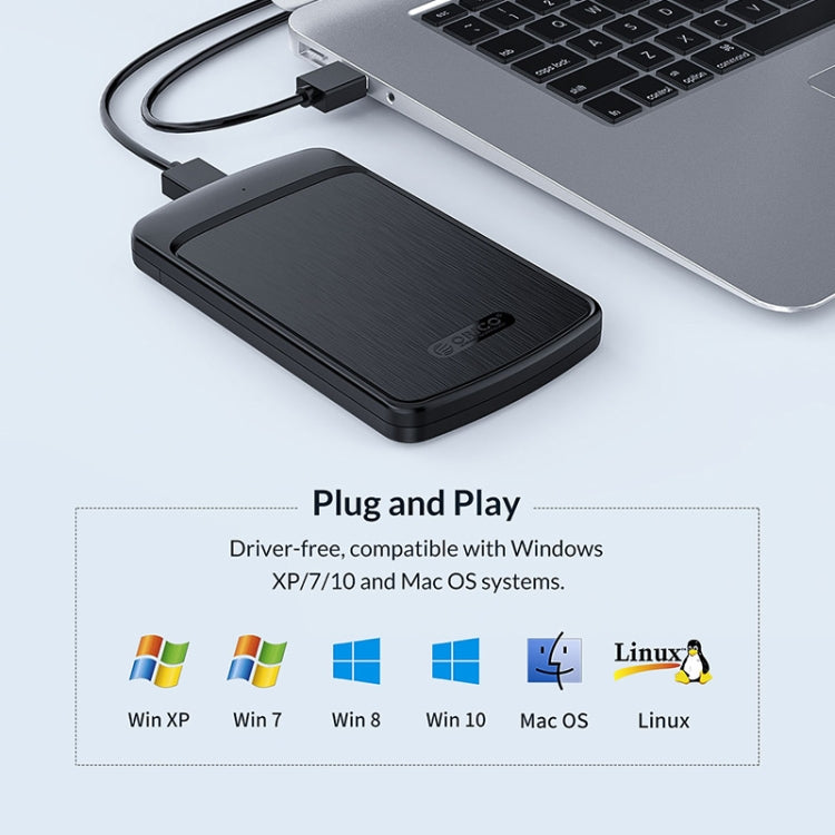 ORICO 2020U3 2.5-Inch Hard Drive Enclosure - by ORICO | Online Shopping UK | buy2fix