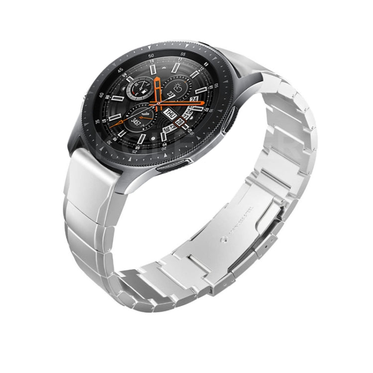 For Huawei Watch GT2e GT2 46mm 22mm Turtle Back Buckle Stainless Steel Watch Band(Silver) by buy2fix