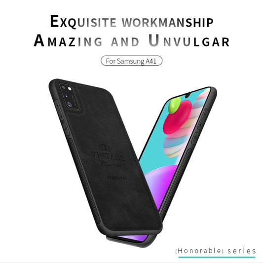 For Galaxy A41 PINWUYO Zun Series PC + TPU + Skin Waterproof And Anti-fall All-inclusive Protective Shell(Black) by PINWUYO