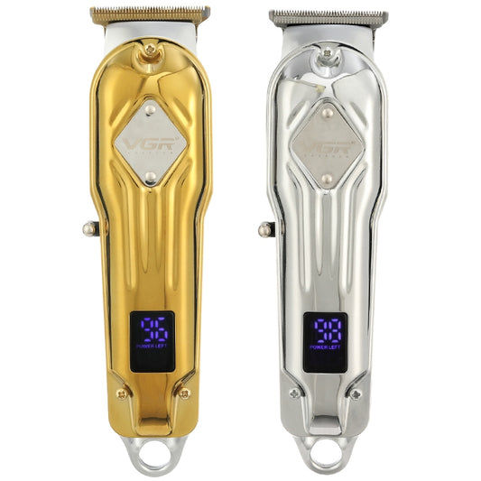 VGR V-261 8W USB Metal Professional Hair Clipper with LED Digital Display (Gold) by VGR