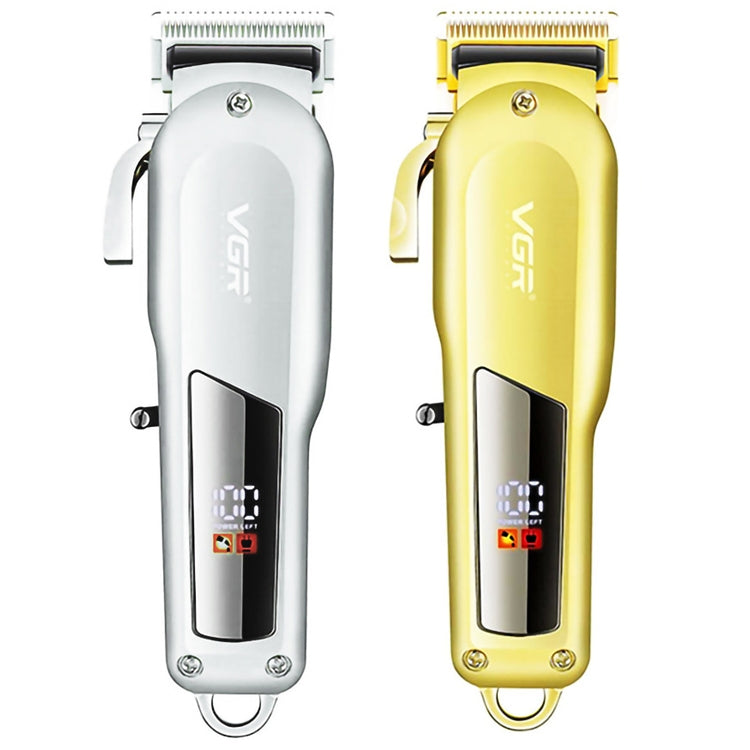 VGR V-278 10W USB Metal Electric Hair Clipper with LED Digital Display(Silver) - Hair Trimmer by VGR | Online Shopping UK | buy2fix