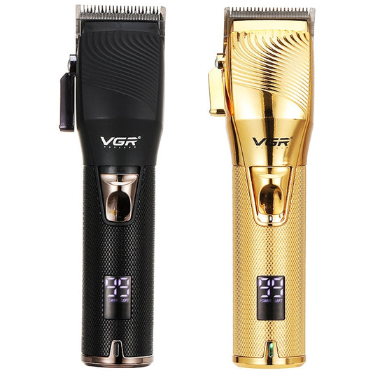 VGR V-280 10W USB Metal Electric Hair Clipper with LED Digital Display (Gold) by VGR