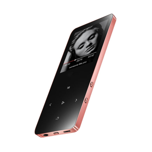 X2 16GB 1.8 inch Touch Screen Metal Bluetooth MP3 MP4 Hifi Sound Music Player (Rose Gold) - MP4 Player by buy2fix | Online Shopping UK | buy2fix