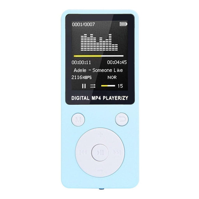 Portable MP4 Lossless Sound Music Player FM Recorder Walkman Player Mini Support Music, Radio, Recording, MP3, TF Card, No Memory(Blue) - MP3 Player by buy2fix | Online Shopping UK | buy2fix