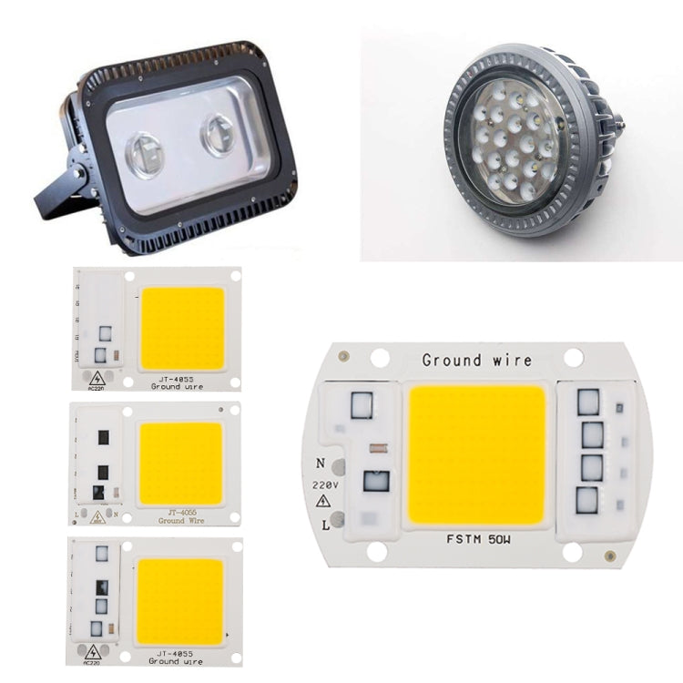 High Power 220V LED FloodlightCool/Warm White COB LED Chip IP65 Smart IC Driver Lamp(20W warm white) by buy2fix