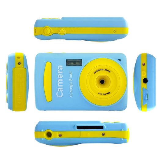 2.4 Inch 16MP 720P Mini LSR Cam Digital Camera for Kids Baby Cute Cartoon Multifunction Toy Camera Children Birthday(Gold) by buy2fix