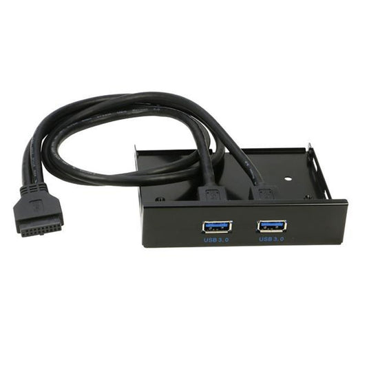 2-Port USB 3.0 3.5 inch Front Panel Data Hub for PC - Floppy Drives by buy2fix | Online Shopping UK | buy2fix