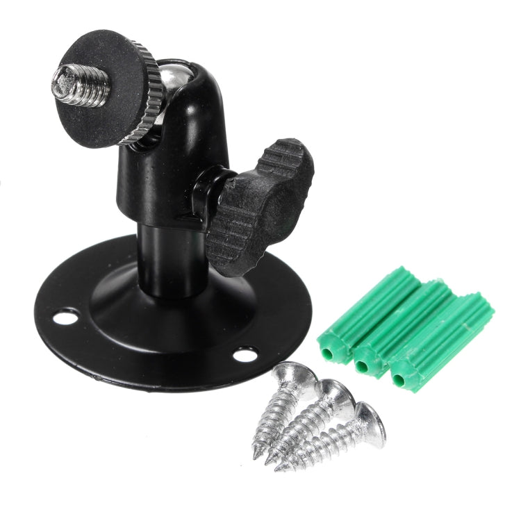Wall Mount Bracket Installation Metal Holder Secure Rotary CCTV Camera Stand - Mounting Bracket by buy2fix | Online Shopping UK | buy2fix