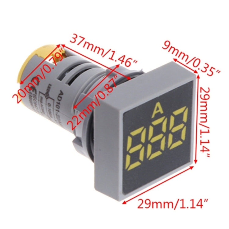 AD101-22VMS Mini AC 50-500V Voltmeter Square Panel LED Digital Voltage Meter Indicator(White) - Current & Voltage Tester by buy2fix | Online Shopping UK | buy2fix