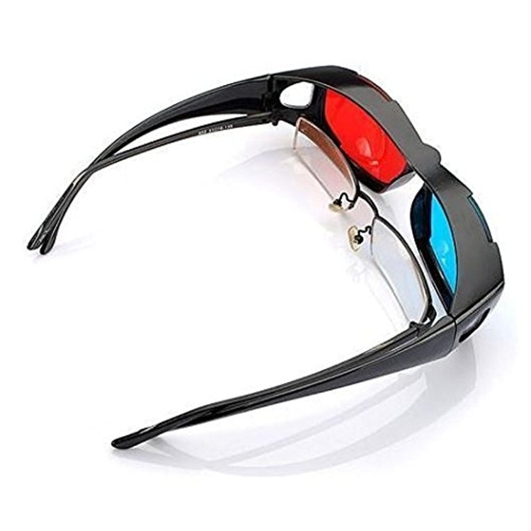Red Blue 3D Glasses Anaglyph Framed 3D Vision Glasses for Game Stereo Movie Dimensional Glasses Plastic Glasses - VR Headset by buy2fix | Online Shopping UK | buy2fix