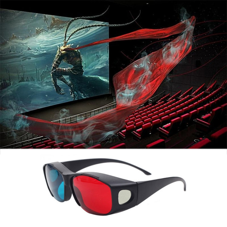 Red Blue 3D Glasses Anaglyph Framed 3D Vision Glasses for Game Stereo Movie Dimensional Glasses Plastic Glasses - VR Headset by buy2fix | Online Shopping UK | buy2fix