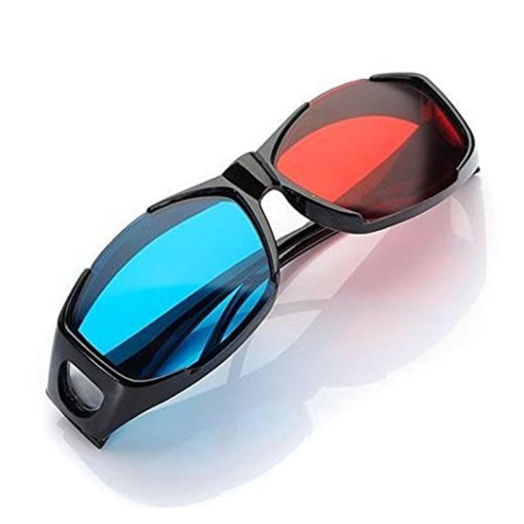 Red Blue 3D Glasses Anaglyph Framed 3D Vision Glasses for Game Stereo Movie Dimensional Glasses Plastic Glasses - VR Headset by buy2fix | Online Shopping UK | buy2fix