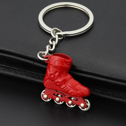 Creative Simulation Skates Keychain Personalized Pendant Gift(Red) by buy2fix