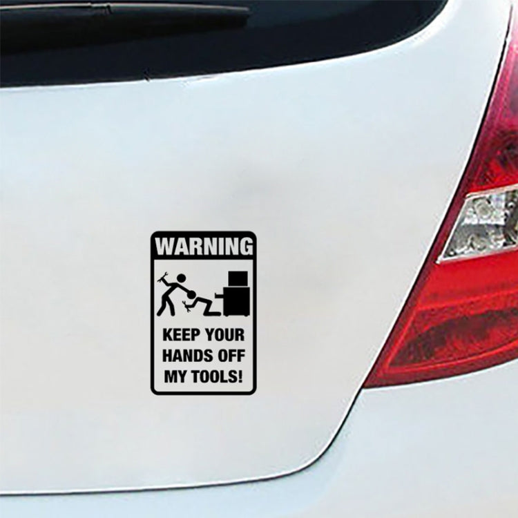 10 PCS QYPF Warning Sticker Funny Prank Car Sticker Vinyl Decoration, Size: 11.8 x 18.3cm (Black) by buy2fix