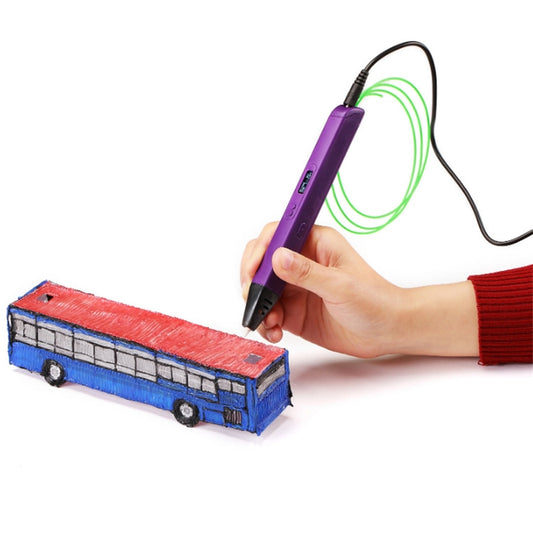 RP800A Childrens Educational Toys 3D Printing Pen, Plug Type:UK Plug(Purple) by buy2fix