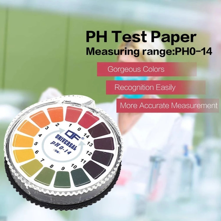 5Meters 0-14 PH Test Paper Alkaline Acid Indicator Paper For Water Urine Saliva Litmus Testing Measuring Analysis Kits - PH & Moisture Meter by buy2fix | Online Shopping UK | buy2fix