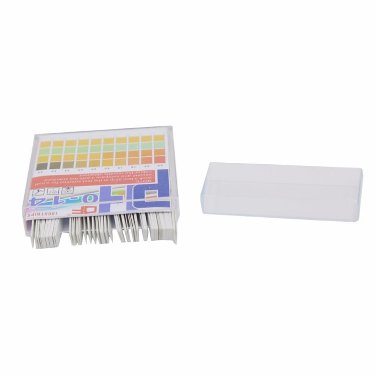 100 Strips/box  pH Test Strips 0-14 Scale Premium Litmus Tester Paper Ideal for Test pH Level of Water - PH & Moisture Meter by buy2fix | Online Shopping UK | buy2fix