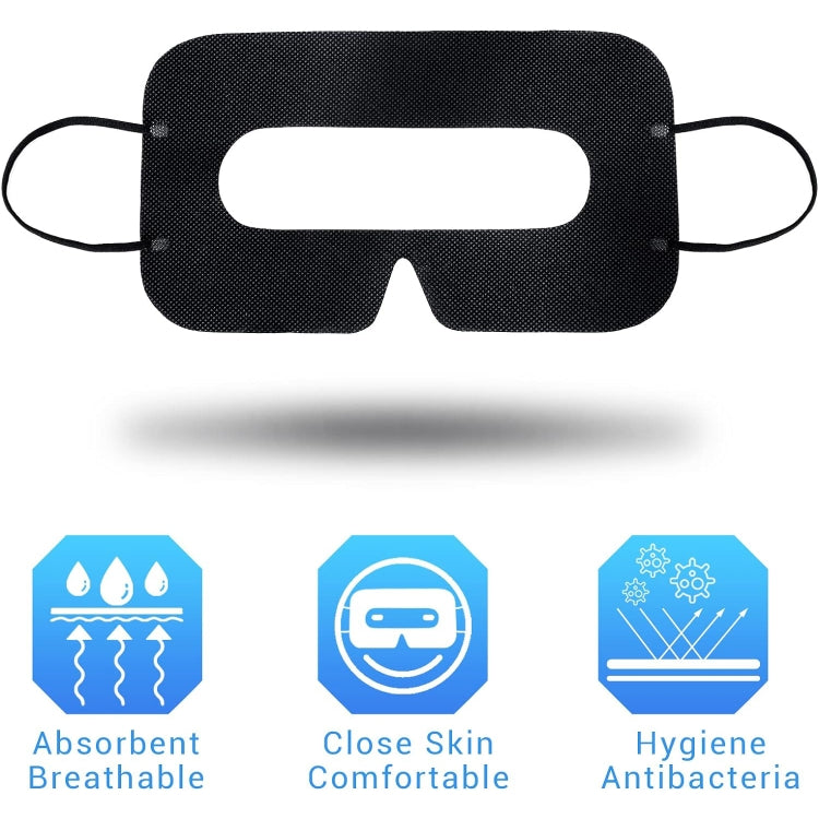 100 PCS Black Protective Hygiene VR Eye Mask Sanitary Disposable Eye mask pads for 3D VR Glass - VR Accessories by buy2fix | Online Shopping UK | buy2fix