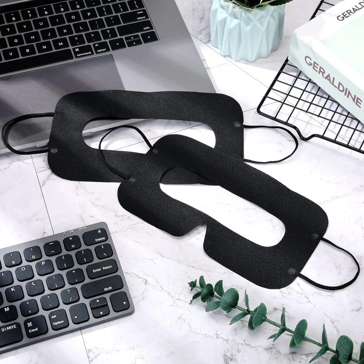 100 PCS Black Protective Hygiene VR Eye Mask Sanitary Disposable Eye mask pads for 3D VR Glass - VR Accessories by buy2fix | Online Shopping UK | buy2fix