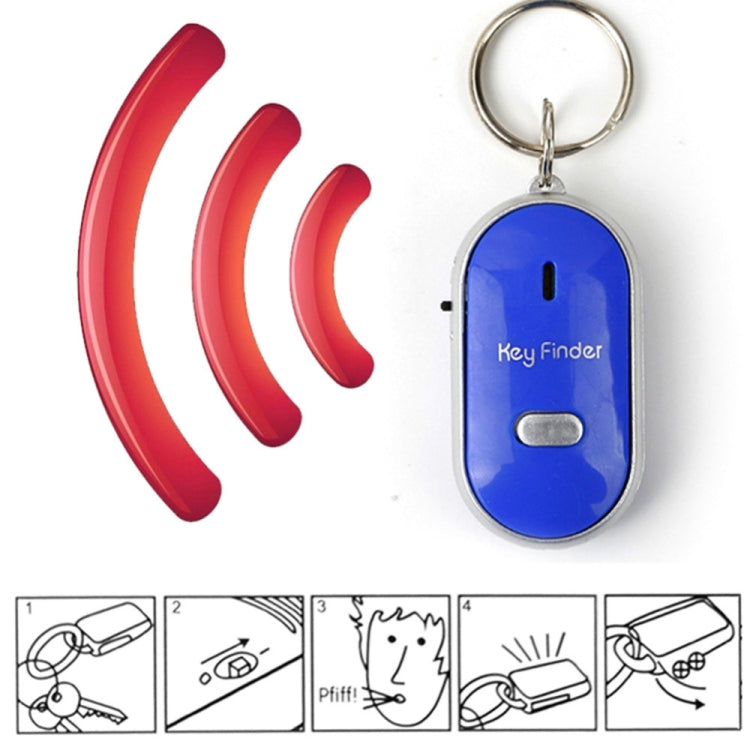 Mini LED Whistle Key Finder Flashing Beeping Remote Lost Keyfinder Locator Keyring for children(red) - Anti-lost Alarm by buy2fix | Online Shopping UK | buy2fix