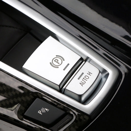 SRXTZM Parking Brake Switch P Button Cover ABS Chrome for BMW F10 F07 F01 X3 F25 X4 F26 F11 F06 X5 F15 X6 F16 Accessories(Silver) by buy2fix