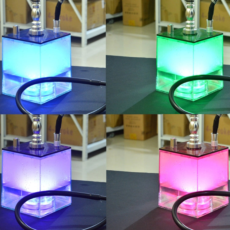 Square Acrylic Hookah Set(Blue) - Cigarette Box & Ashtrays by buy2fix | Online Shopping UK | buy2fix