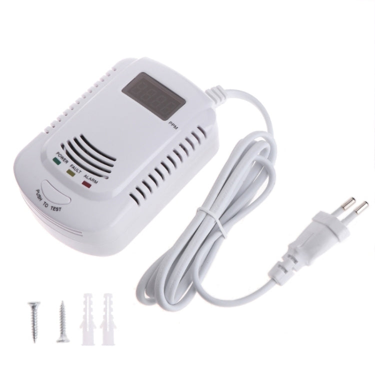 Coalgas Natural Gas Methane Propane Leak Detector Tester Measurer Home Security Tool, EU Plug - Gas Monitor by buy2fix | Online Shopping UK | buy2fix