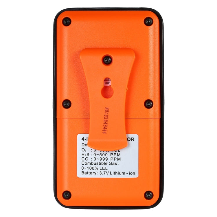 ST8900 4 in 1 Toxic Gas CO Carbon Monoxide Detector Hydrogen Sulfide H2S Oxygen Combustible Gas Test LCD Display Monitor, Sound Light Vibration Alarm, CN Plug - Gas Monitor by buy2fix | Online Shopping UK | buy2fix