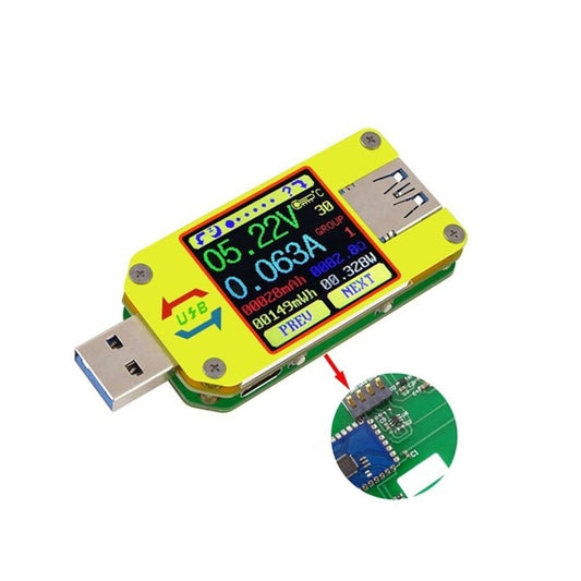 USB 3.0 Color Display Screen Tester Voltage-current Measurement Type-C Meter, Support Android APP, Model:UM34 without Bluetooth - Current & Voltage Tester by buy2fix | Online Shopping UK | buy2fix