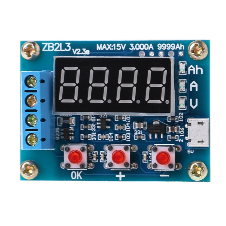 ZB2L3 Battery Capacity Tester 1.2-12V 18650 Li-ion Lithium Lead-acid Battery Capacity Meter Discharge Tester Analyzer - Battery & Resistance Tester by buy2fix | Online Shopping UK | buy2fix