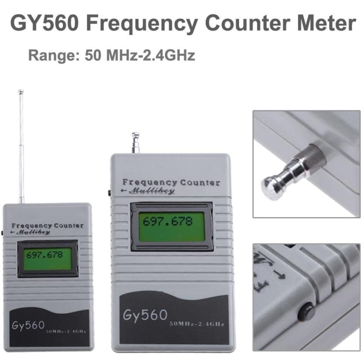 GY560 Portable Handheld Frequency Meter Walkie-talkie Frequency Measurement Tool - Consumer Electronics by buy2fix | Online Shopping UK | buy2fix