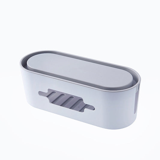 Household Daily Plug-in Board Storage Box Charger Data Cable Power Outlet Finishing Box(White) by buy2fix