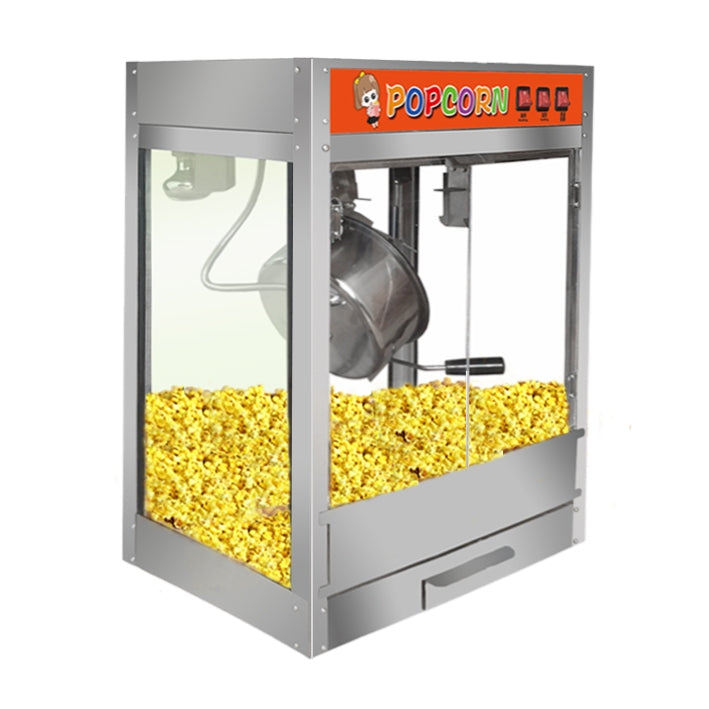 Commercial Hand-cranked Electric Popcorn Machine Popcorn Pot - Popcorn Machiner by buy2fix | Online Shopping UK | buy2fix