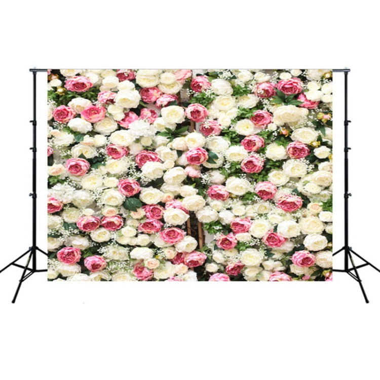 2.1m x 1.5m Flower Wall Simulation Rose Wedding Party Arrangement 3D Photography Background Cloth(H4) - Valentines Day by buy2fix | Online Shopping UK | buy2fix