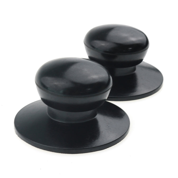2 PCS Universal Pot Lid Handle Cap Hat Stainless Steel Fitting(Black) - Cooktop Parts by buy2fix | Online Shopping UK | buy2fix