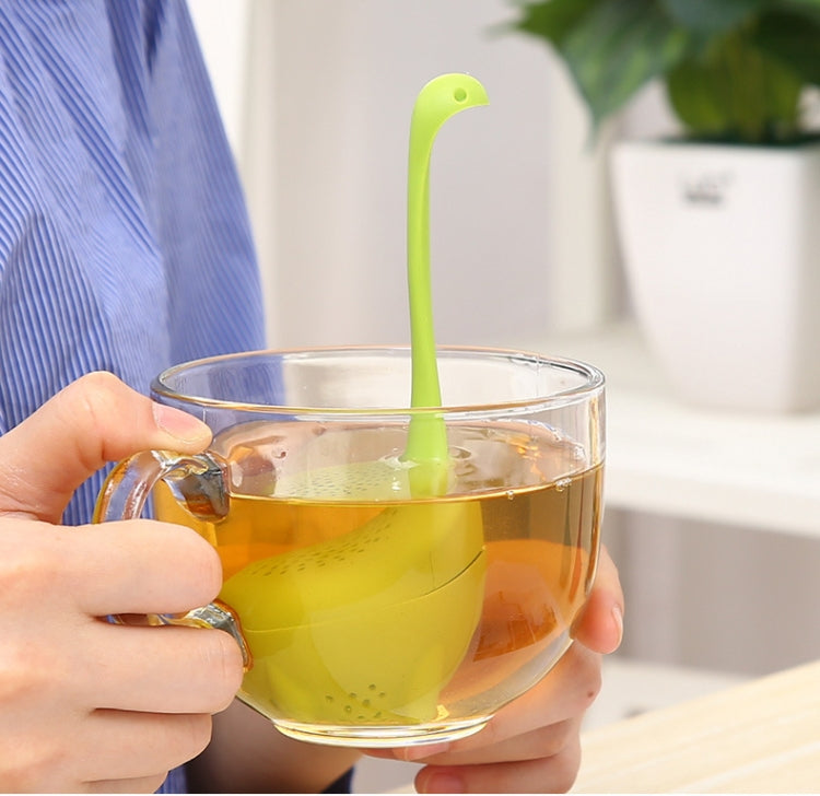 Food Grade PP Cooking Dinosaur Infuser Loch Ness Monster Shape Heat Resistance Total Tea Strainers Teaware Coffee Tools(Green) by buy2fix
