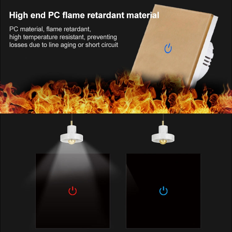 Recessed One-way Touch Switch Sensor Control Lamp Switch(White) - by buy2fix | Online Shopping UK | buy2fix