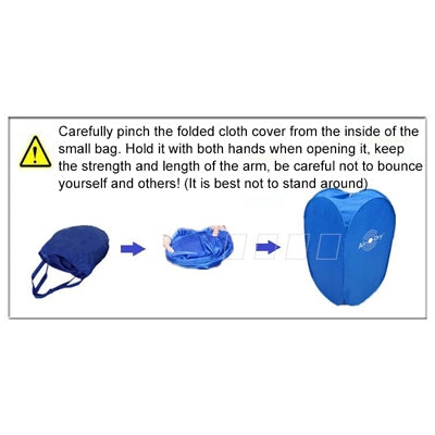 Foldable Free Installation Portable Household Mini Clothes Dryer(Blue) - Dryers & Accessories by buy2fix | Online Shopping UK | buy2fix