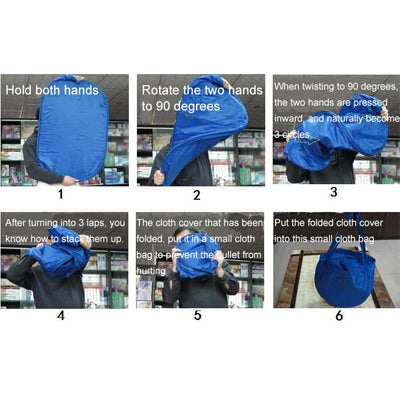 Foldable Free Installation Portable Household Mini Clothes Dryer(Blue) - Dryers & Accessories by buy2fix | Online Shopping UK | buy2fix