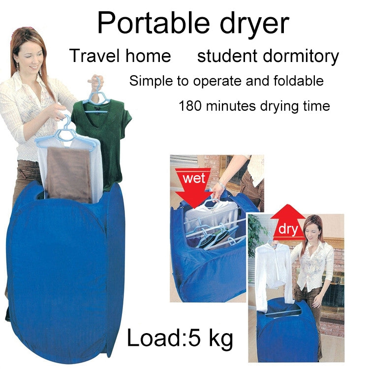 Foldable Free Installation Portable Household Mini Clothes Dryer(Blue) - Dryers & Accessories by buy2fix | Online Shopping UK | buy2fix